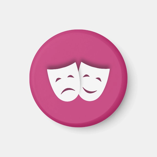 Aimant Masques de comédie et de tragédie (Devant)