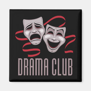 Aimant Masques de comédie et de tragédie du club de théât