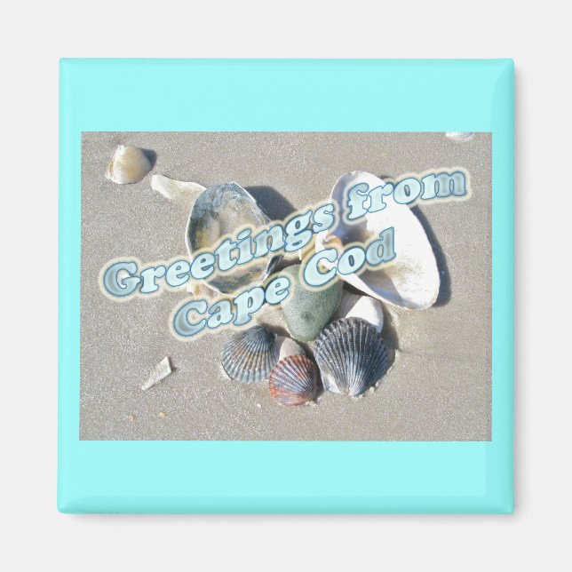 Aimant Massachusetts Cape Cod - Shell & Surf (Devant)