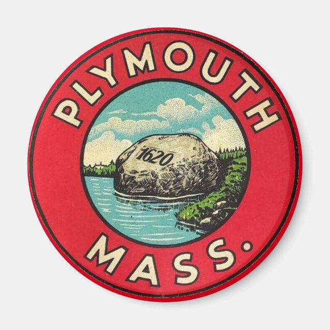 Aimant Massachusetts de Plymouth (Devant)