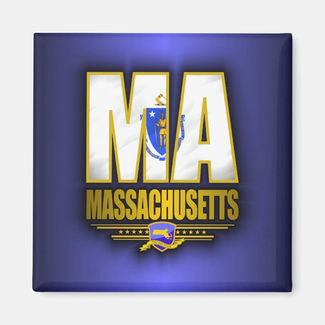 Aimant Massachusetts (MA) (Devant)