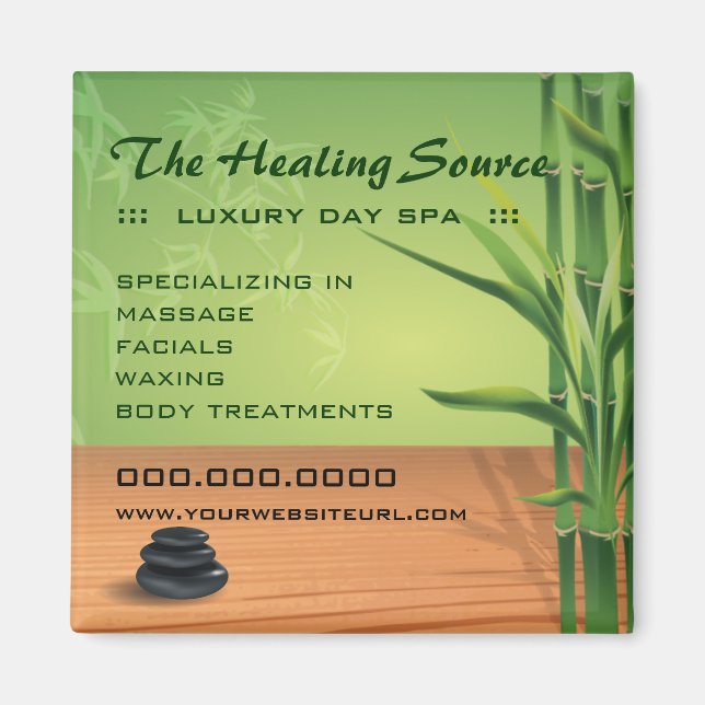 Aimant Massage serein et Spa (Devant)