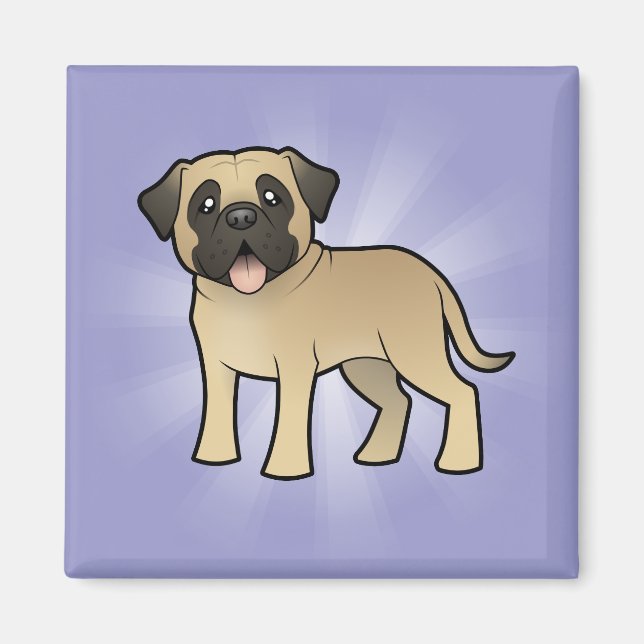 Aimant Mastiff de dessin animé / Bullmastiff (Devant)