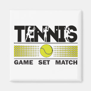 Aimant Match de jeu de tennis