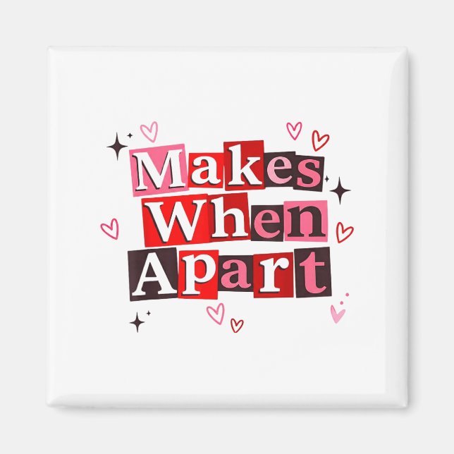 Aimant Matching Couple Makes When Apart Long Distance Rel (Devant)