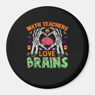 Aimant Math Cerveau Coeur Squelette Main Zombie Halloween