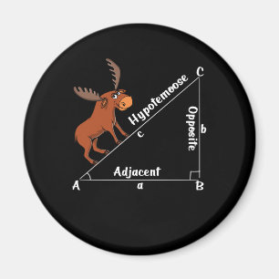 Aimant Math drôle Hypoténoose Géométrie Moose Moose Plais