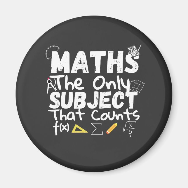 Aimant Math Le Seul Sujet Qui Compte T-shirt (Devant)