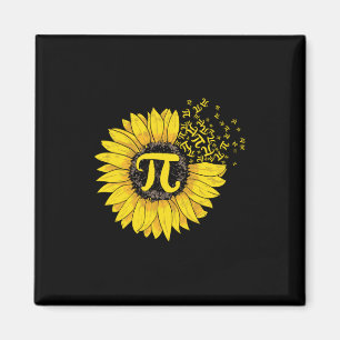 Aimant Math Teacher Pi Number Sunflower