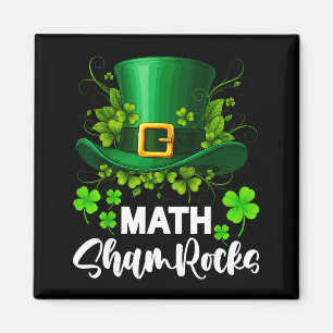 Aimant Math Trèfles Jour de la Saint-Patrick École 