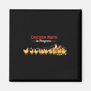 Aimant Mathématiques de poulet Trop de poulets Humour de