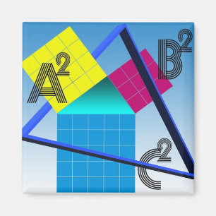 Aimant Mathématiques, design coloré