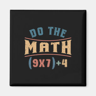 Aimant Mathématiques drôles 67 Équation de mème Faites le