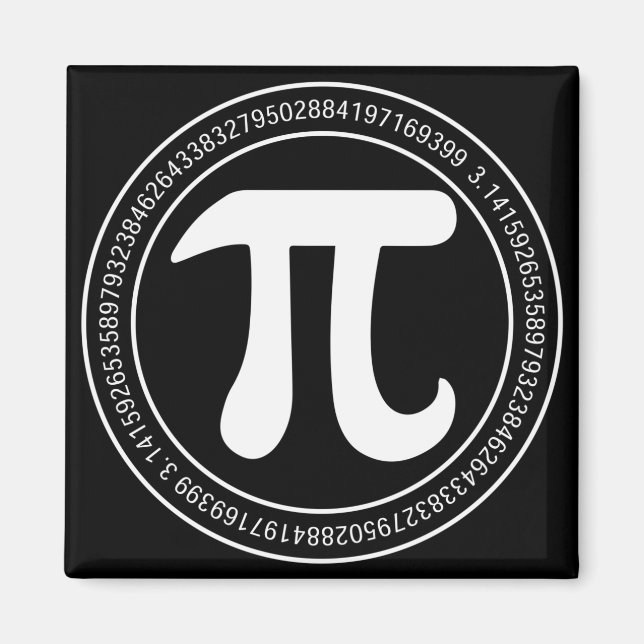 Aimant Maths de la journée Pi (Devant)