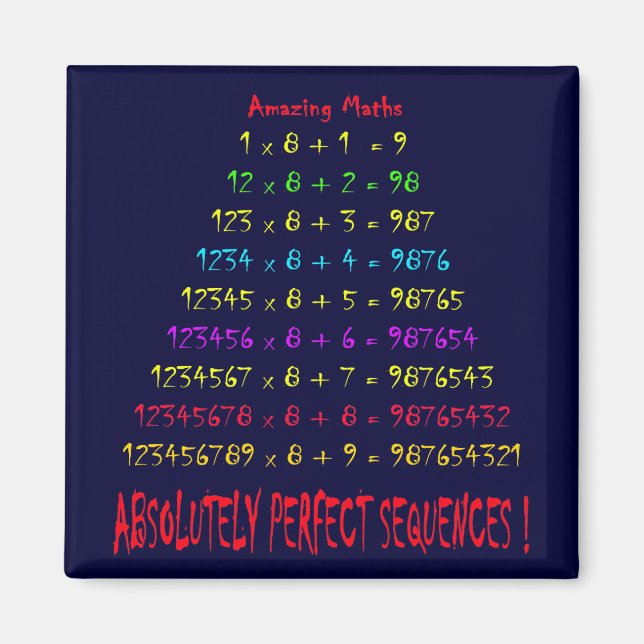 Aimant Maths Extraordinaires (Devant)
