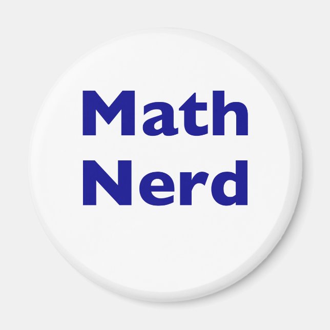 Aimant Maths Nerd (Devant)