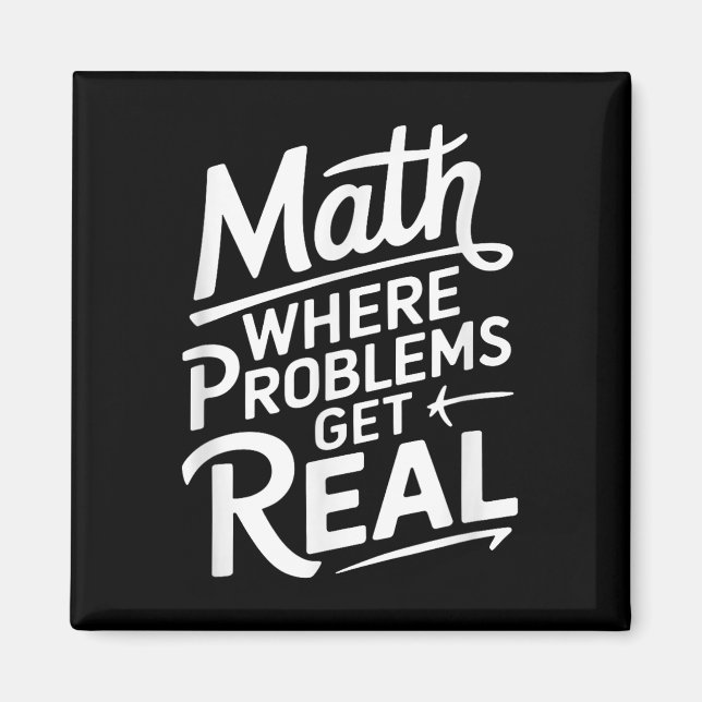 Aimant Maths où les problèmes deviennent réels (Devant)