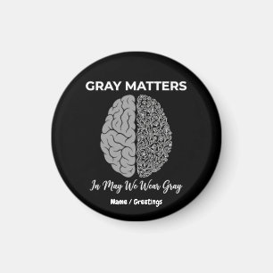 Aimant Matière Grise En Mai Nous Portons du Gris pour la