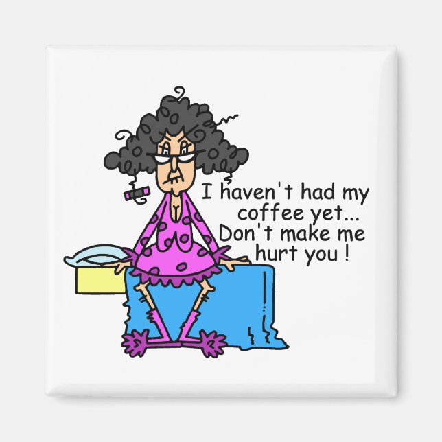 Aimant Matin Avant Humour Café (Devant)