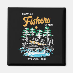 Aimant Matt 419 Pêcheurs D'Hommes Pères Chrétiens Pêcheur