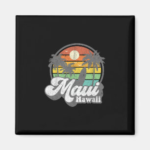 Aimant Maui Hawaï vintage surf de plage hawaïen 70's Su