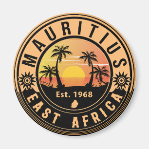 Aimant Maurice Afrique de l'Est Rétro Sunset Souvenirs 60