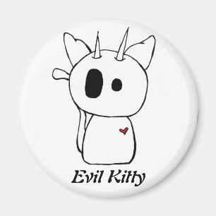 Aimant mauvais blanc de Kitty
