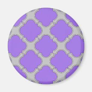 Aimant Mauve et gris de Quatrefoil
