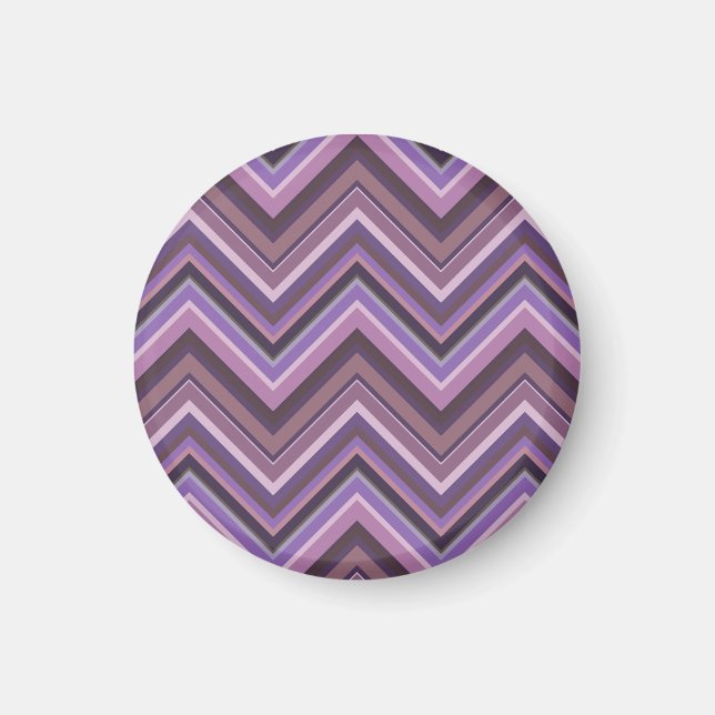 Aimant Mauve zigzag stripes (Devant)