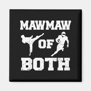 Aimant Mawmaw des deux Taekwondo Football Drôle d'arts ma