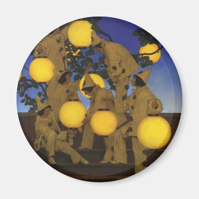Aimant Maxfield Parrish Les Porteuses de Lanternes 1908 V (Devant)