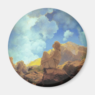 Aimant Maxfield Parrish Matin 1922 Nuage Bleu Beaux-Arts