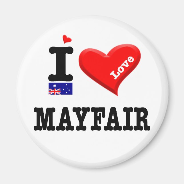 Aimant MAYFAIR - I Love (Devant)