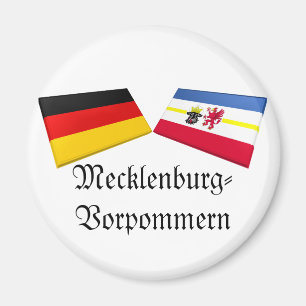 Aimant Mecklenburg-Vorpommern, Allemagne Drapeau