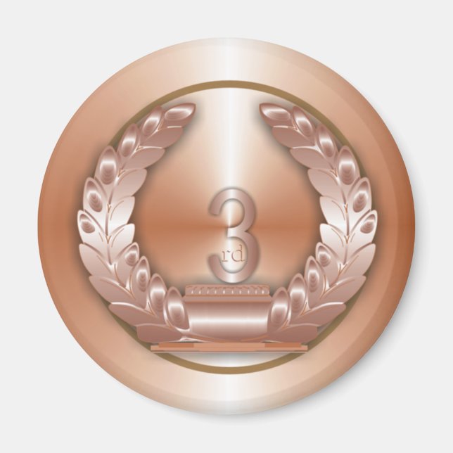 Aimant Médaille de bronze (Devant)