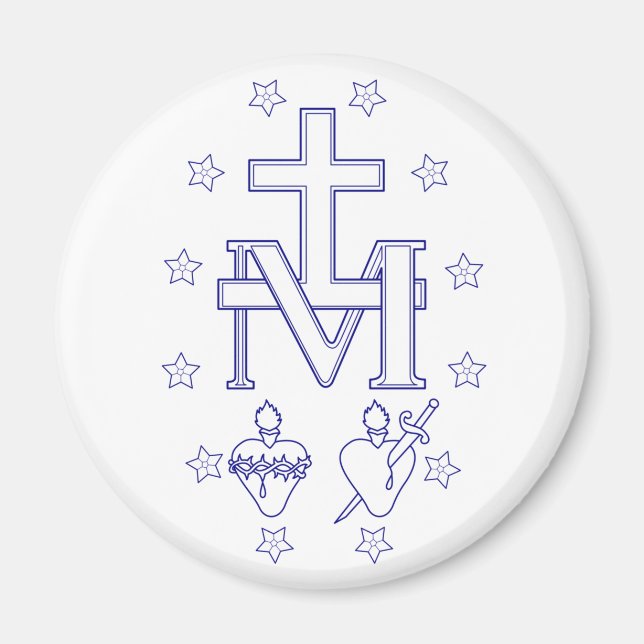 Aimant Médaille de Notre-Dame des Grâces (Devant)