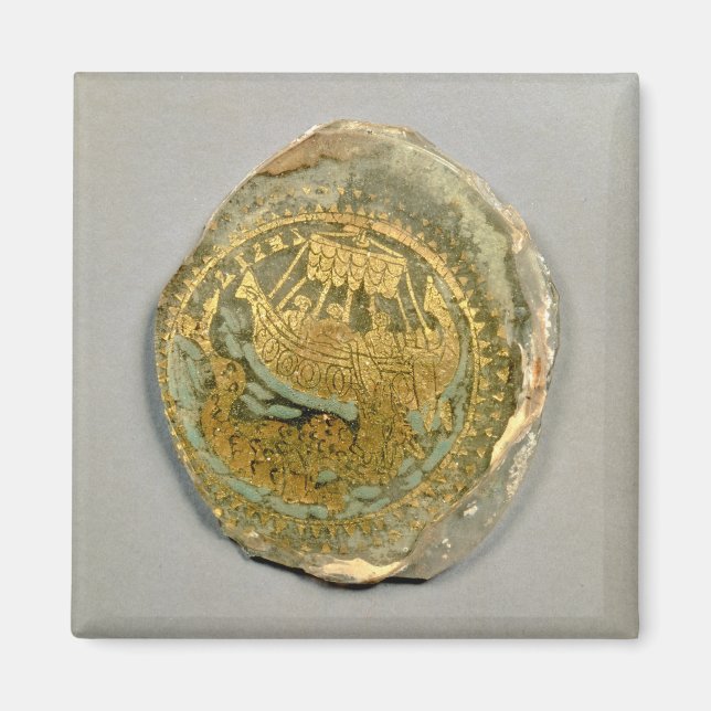 Aimant Médaillon représentant Jonah et la baleine, Roman, (Devant)