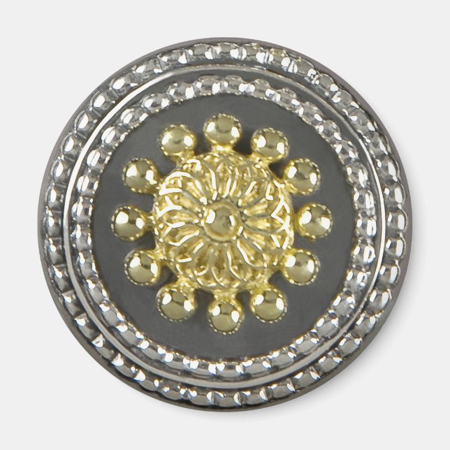 Aimant Médallion d'or et d'argent (Devant)