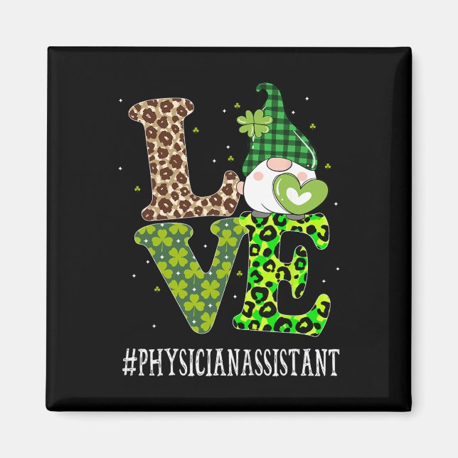 Aimant Médecin Amour Instantané Saint Patrick Gnome Léopa (Devant)