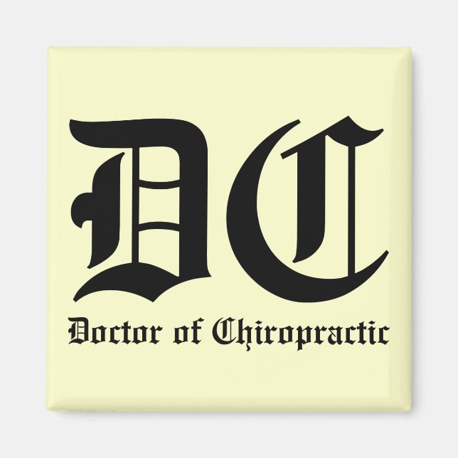 Aimant Médecin de l'aimant chiropratique (Devant)