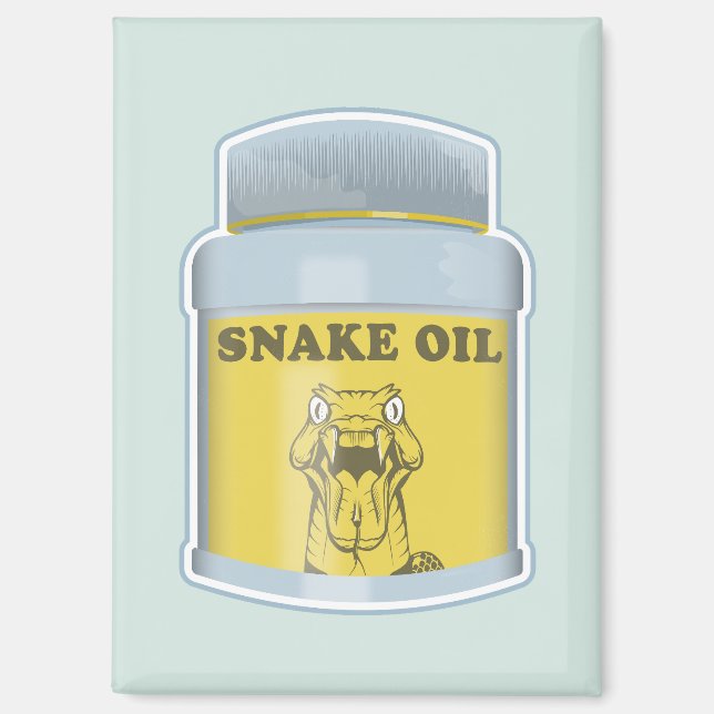 Aimant Médecine alternative à l'huile de serpent (Recto)