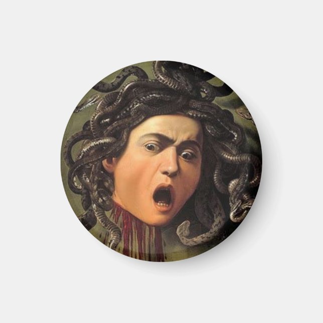 Aimant Medusa Head By Caravaggio (Devant)