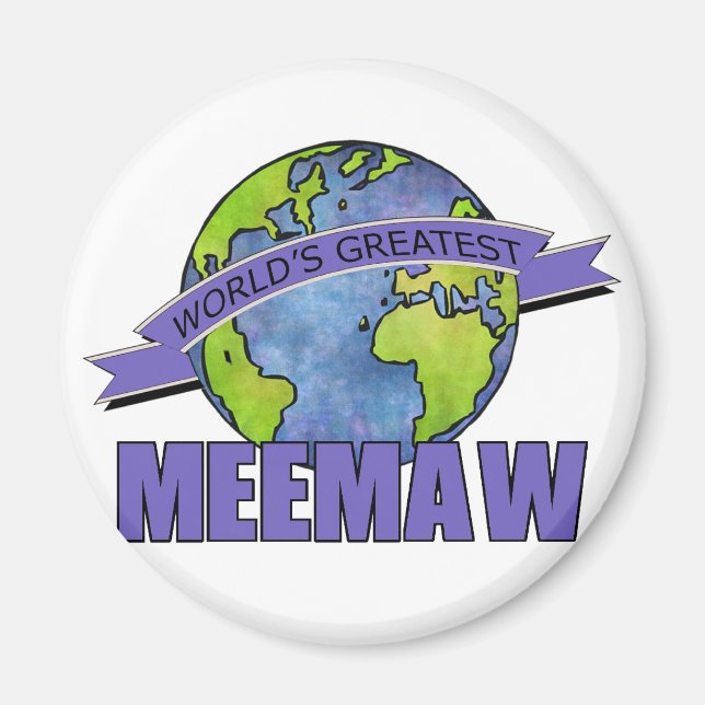 Aimant MeeMaw, la plus grande MeeMaw du monde (Devant)
