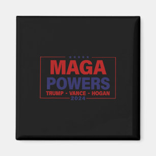 Aimant Mega Powers Trump Vance Hogan 2024 Patriotic Funny
