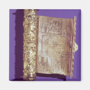 Aimant Megillah dans un cas argenté, Vienne, c.1715