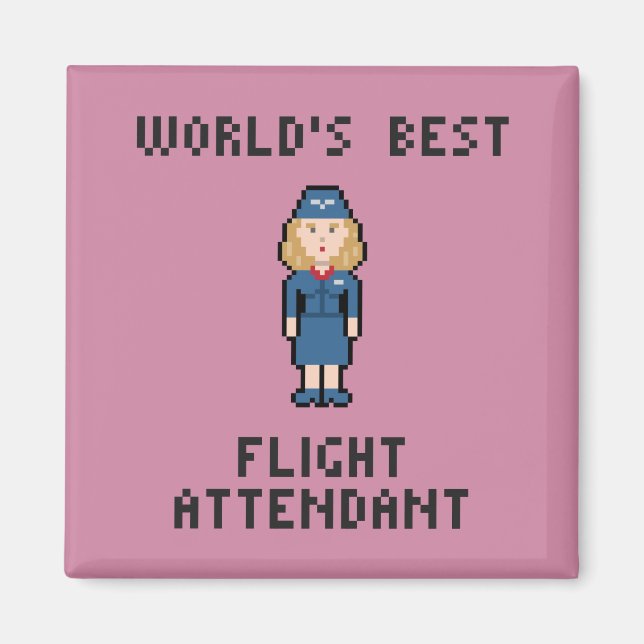 Aimant Meilleur agent de bord au monde (Devant)