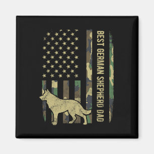 Aimant Meilleur Berger Allemand Chien Papa Camouflage Amé