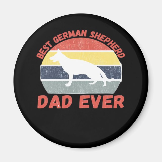 Aimant Meilleur berger allemand papa ne cite jamais Funny (Devant)