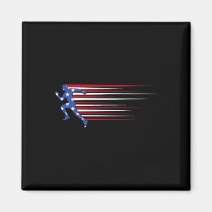 Aimant Meilleur cadeau Usa Drapeau Américain Athlétisme É