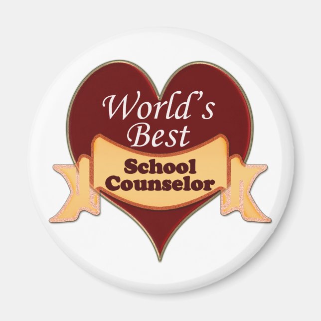 Aimant Meilleur conseiller scolaire du monde (Devant)